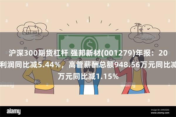 沪深300期货杠杆 强邦新材(001279)年报：2023年净利润同比减5.44%，高管薪酬总额948.56万元同比减1.15%